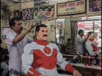 Bangladesh Hair Saloon (Animated) meme template