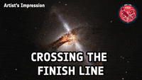 Black Hole Energy GIF by ESA/Hubble Space Telescope (Animated) meme template