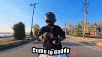 Come To Daddy Biker (Animated) meme template