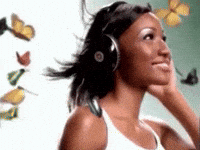 Headphones Singing (Animated) meme template