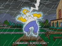 Scared Episode 5 GIF by The Simpsons (Animated) meme template