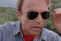shocked jurassic park (Animated) meme template
