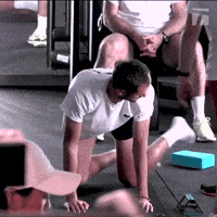 Stretching Daniil Medvedev GIF by namslam (Animated) meme template