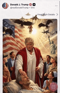 Trump Jesus (Animated) meme template