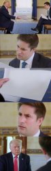 Confused Trump Interview Reporter meme template