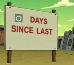 Futurama Zero Days Since Last Blank meme template
