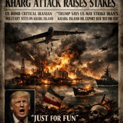 Kharg Attack Raises Stakes meme template