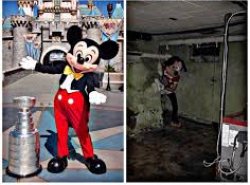 mickey mouse in disneyland meme template