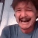 Pedro Pascal crying meme template