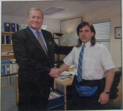 the office handshake meme template