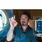 Tony discovers a new element meme template