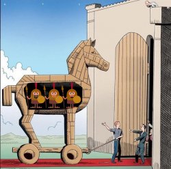 Trojan Horse meme template