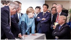 Trump G7 Summit meme template