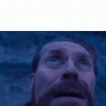 William Dafoe looking up meme template